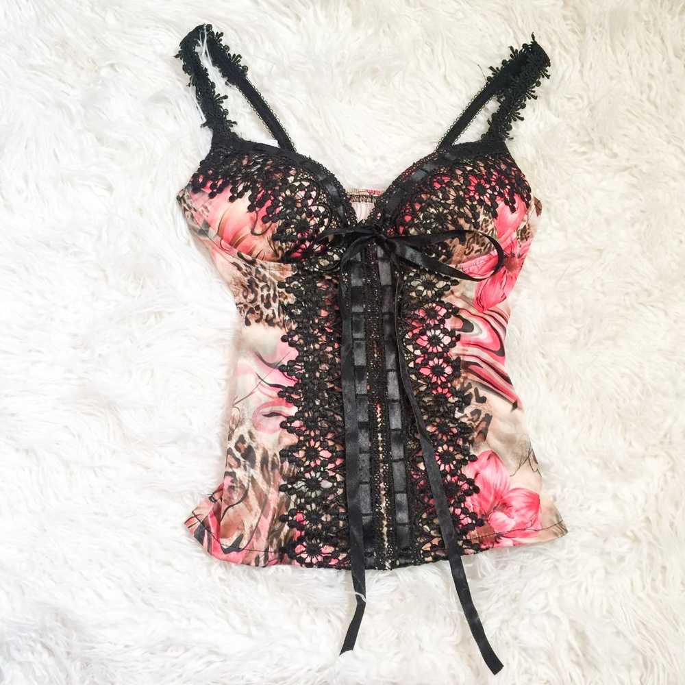 Exotic Corset Style Top. Size Small.